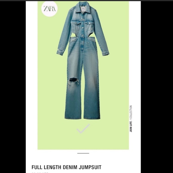 Zara Pants - Zara denim jumpsuit